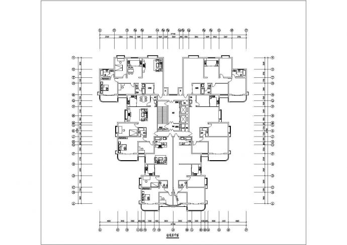 天津点式高层户型施工期临建（生活办公）用房设计CAD全套建筑施工图_图1