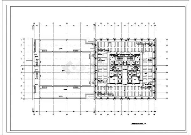 超高层办公楼暖通空调全套系统设计施工CAD图-图一