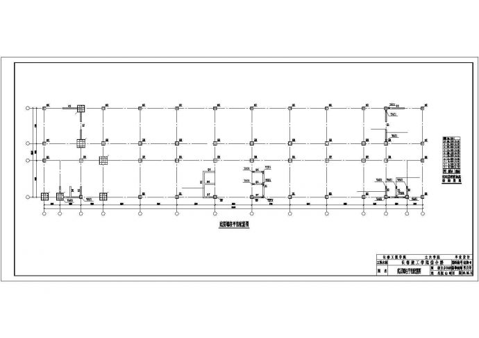 鹤岗市某商圈1.8万平米9层框剪结构综合楼结构设计CAD图纸_图1