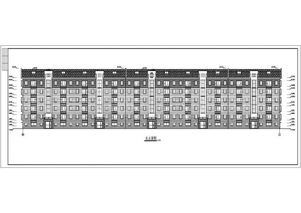 兰州市高级小区多层底商私人住宅楼设计CAD详细建筑施工图-图二