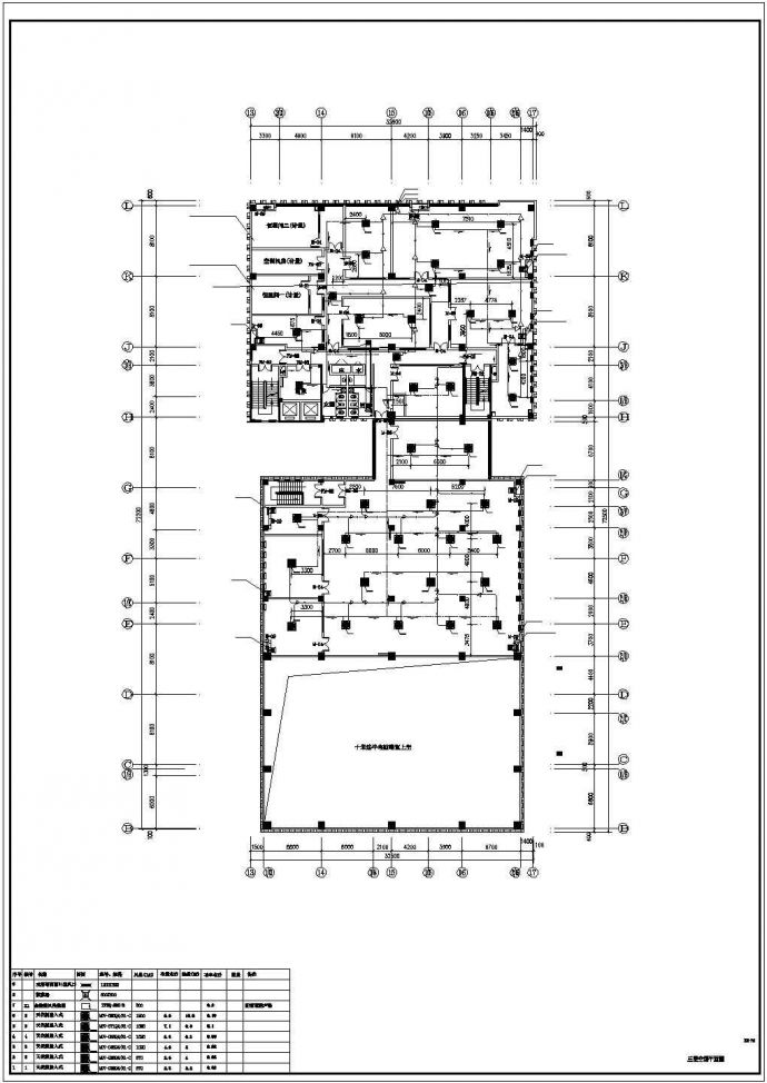 某地8层办公楼多联机空调设计施工CAD图_图1