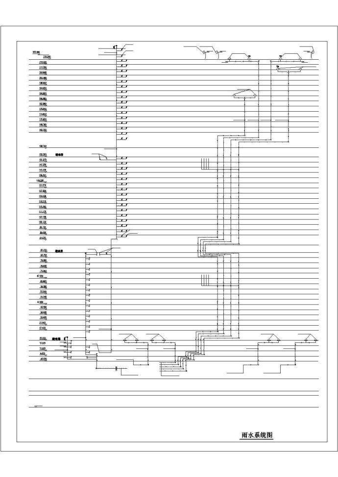 上海某超高层办公楼给排水系统CAD图（地上54层，地下4层）_图1