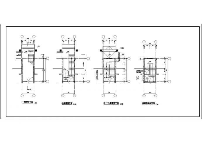 资阳小高层住宅底商私人住宅楼设计CAD详细建筑施工图_图1