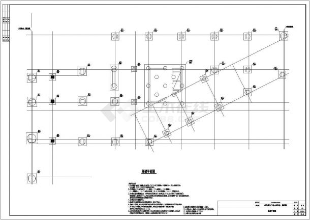 [广东]14层框架剪力墙结构办公楼结构施工全套设计cad图-图一