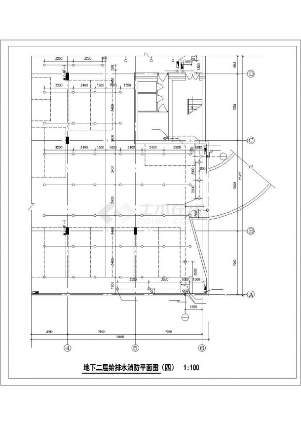 8层办公楼给排水施工图纸（压力排水系统）-图二