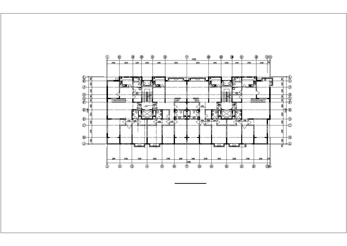 某城市小区9层阁楼住宅建筑全套设计完整CAD图纸