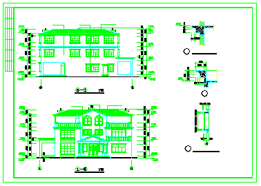 某地区别墅全套cad建筑设计施工图_图1