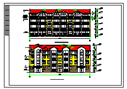 某四层豪华别墅设计全套cad建筑图