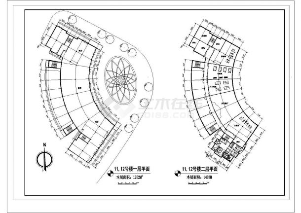 某花园综合住宅区详细规划设计cad图-图二