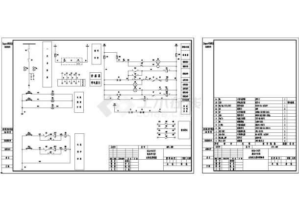 矿井通风变电所高压图纸cad-图一