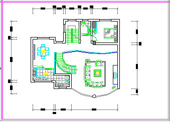 某别墅竹苑小区建筑设计cad施工图-图一