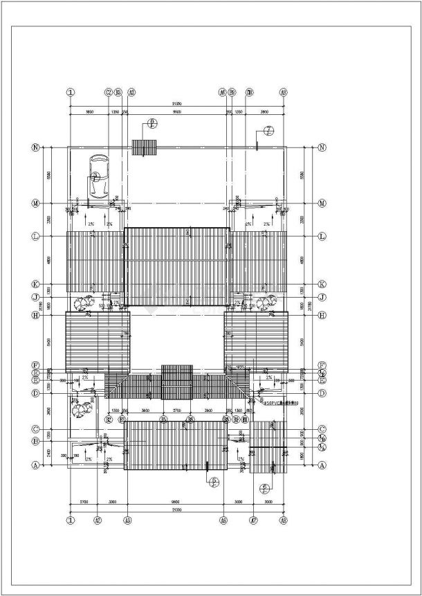 西安 四合院住宅方案施工期临建（生活办公）用房设计CAD全套建筑施工图-图一
