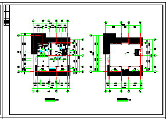 春天花园别墅建筑结构cad设计施工图纸-图一