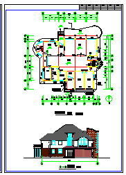 某大单体别墅建筑设计cad施工图