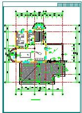 独立别墅建筑施工设计cad图纸-图一