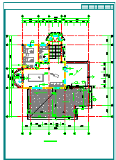 独立别墅建筑施工设计cad图纸_图1