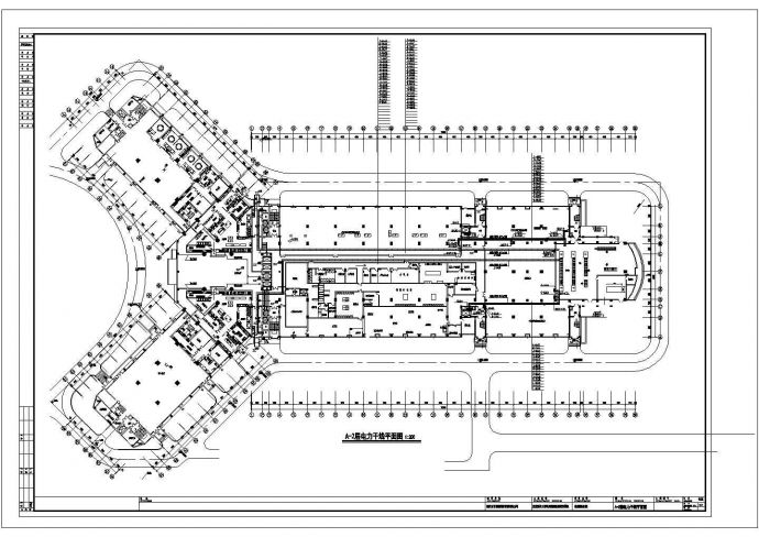 某医院综合楼电施3层(妇产科)建筑设计cad图，含设计说明_图1