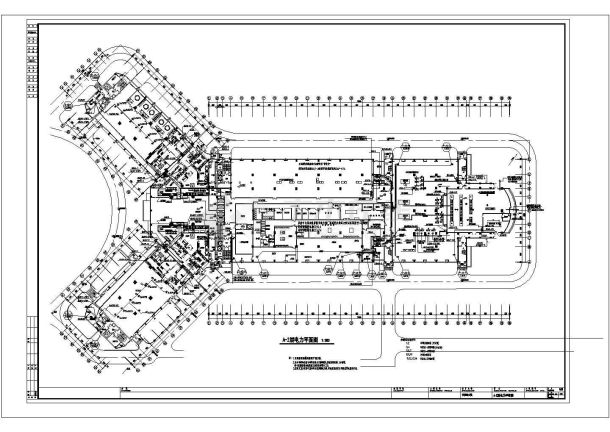某医院综合楼电施3层(妇产科)建筑设计cad图，含设计说明-图二