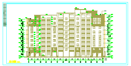 某度假公寓楼建筑cad设计施工图-图二