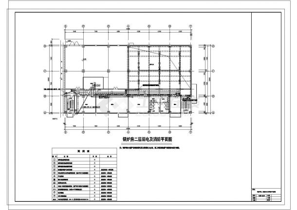 1310平米2层住宅小区配套锅炉房工程电施设计cad图-图一