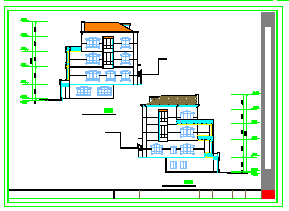 某地区多层别墅设计建筑cad方案图-图二