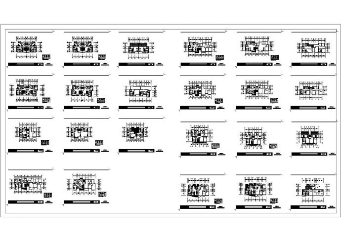 南京住宅小区户型施工期临建（生活办公）用房设计CAD全套建筑施工图_图1