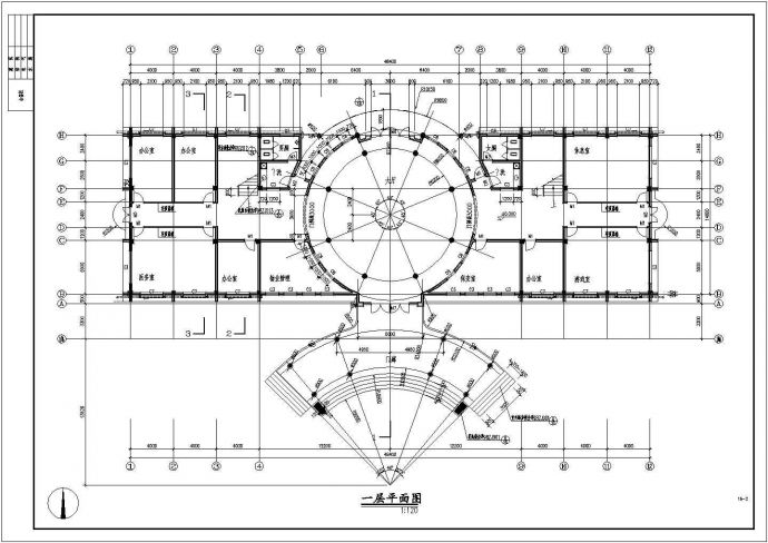 上海住宅小区会所施工期临建（生活办公）用房设计CAD全套建筑施工图_图1