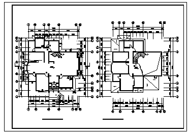 某二层别墅cad设计建筑施工图-图二