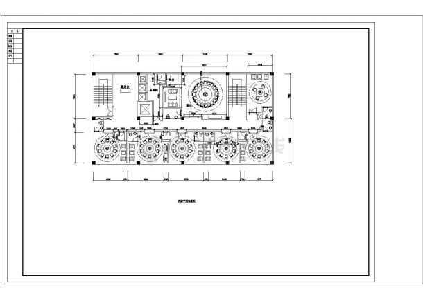 5层3687平方米饭店装修平面布置方案【各层平面布置图】-图二