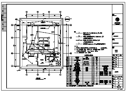 某市单层机场战区内货运仓库电气施工cad图(含电力配电系统，照明系统，有线电视系统设计)-图二