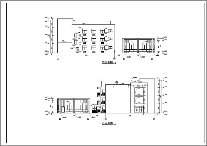 延安市解放路某小区2600平米3层框架结构幼儿园建筑设计CAD图纸_图1