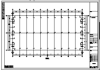 厂房设计_30米双连跨门式刚架单层封闭式钢结构厂房结构施工cad图，共十张-图一