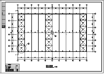 厂房设计_24米跨单层钢结构厂房结构cad施工图，共六张-图一
