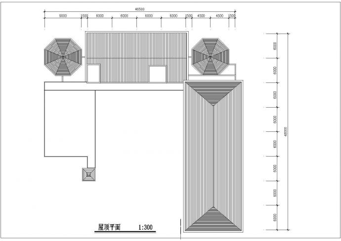西安市莲湖区文秀花园小区3层幼儿园平立剖面设计CAD图纸_图1