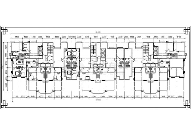 2万平米32层剪力墙结构住宅楼平立剖面设计CAD图纸（含车库和阁楼）-图二