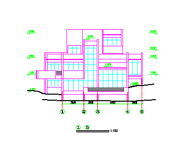某度假区别墅建筑方案cad设计图纸_图1