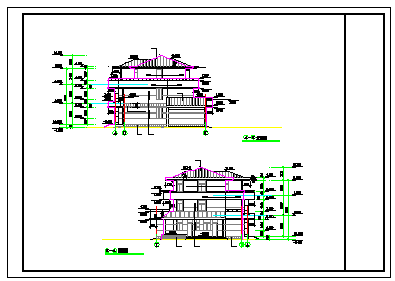 某三层别墅的全套cad建施设计图-图二