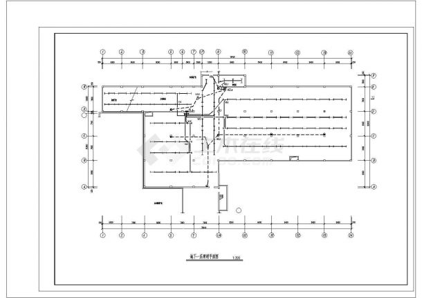 某小区框架结构地下一层车库电气改造施工图（含电气设计说明）-图一