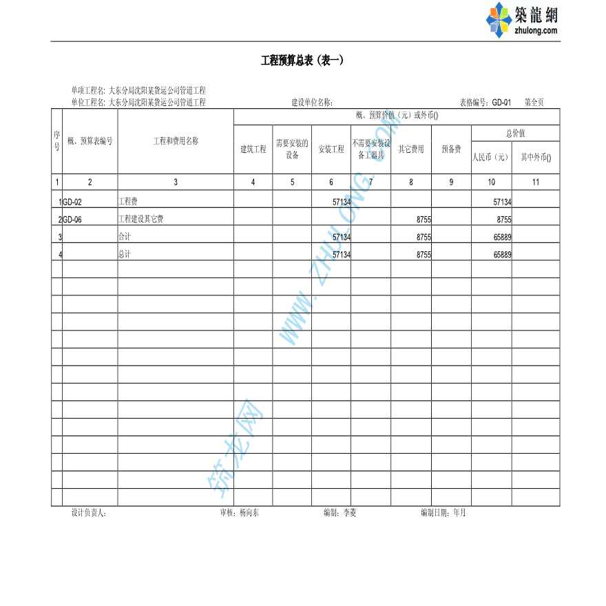 沈阳某配线电缆单项工程及配线电缆竣工图-图一