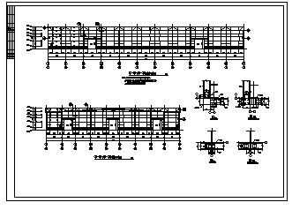 厂房设计_单层钢结构厂房结构施工cad图，共二十一张-图一