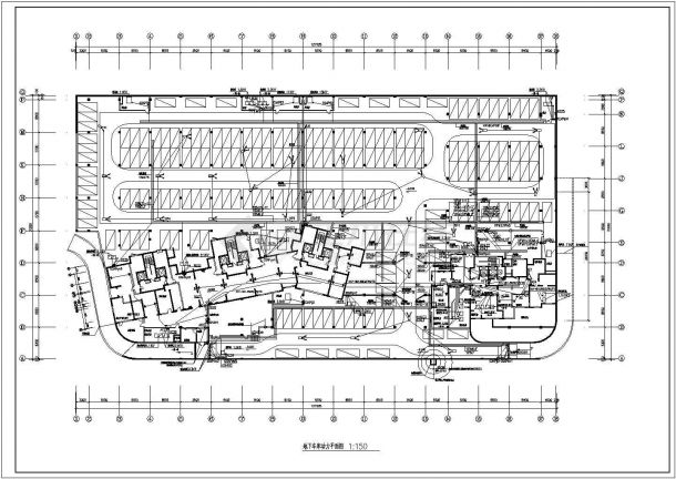 某市商场地下车库电气工程设计平面图（含设计说明及图例表）-图二