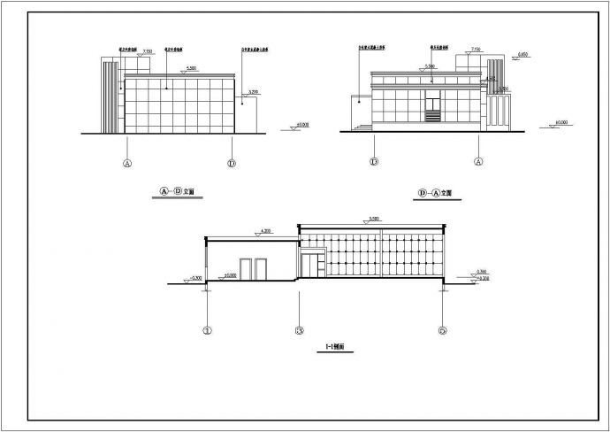 南京国电南自会所建筑设计方案图_图1