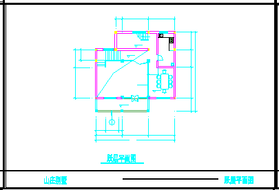 某地区山庄别墅建筑设计cad施工图-图二