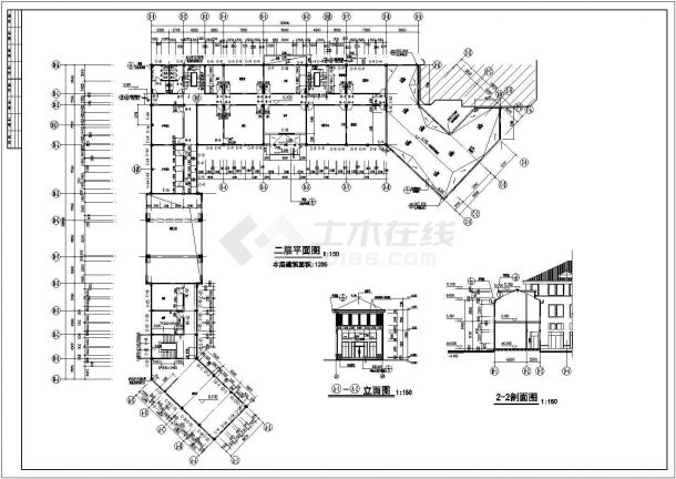 武汉长江边豪华会所建筑方案图-图二