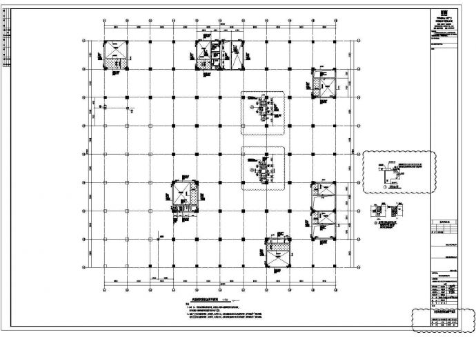 四层物流仓储结构设计方案图纸_图1