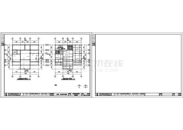 砖混结构三层新农村别墅建筑结构设计施工图-图一