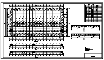厂房设计_60米单层厂房钢结构仓库结构施工cad图，共十二张-图一