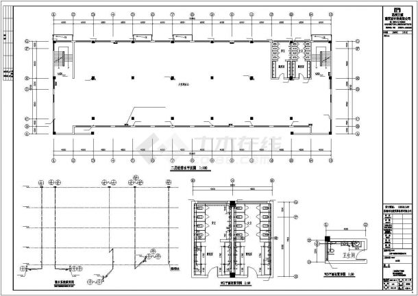 某地区公司钢结构办公建筑设计施工CAD图纸-图一