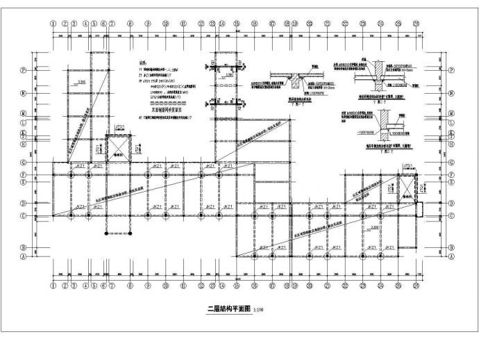 多层砖混教学楼设计施工CAD参考图_图1