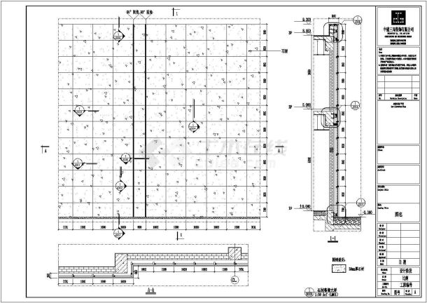 典型石材幕墙系统设计cad施工图-图二